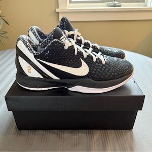 Nike Kobe 6 Mambacita Black and White Sneakers